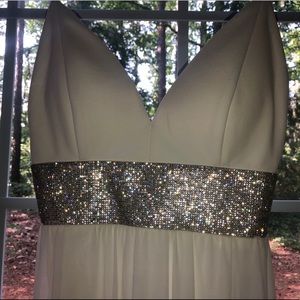 Sparkly and glamorous white dress